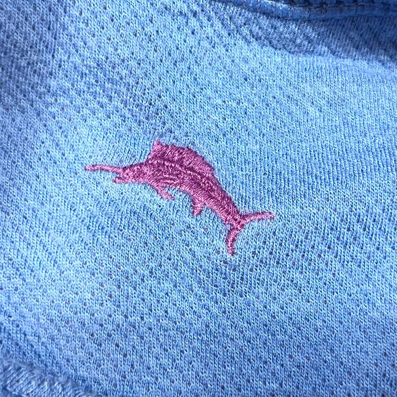 Tommy Bahama Reversible 1/4 Zip Pullover Sweater Men Large Blue Purple Used - Picture 8 of 8